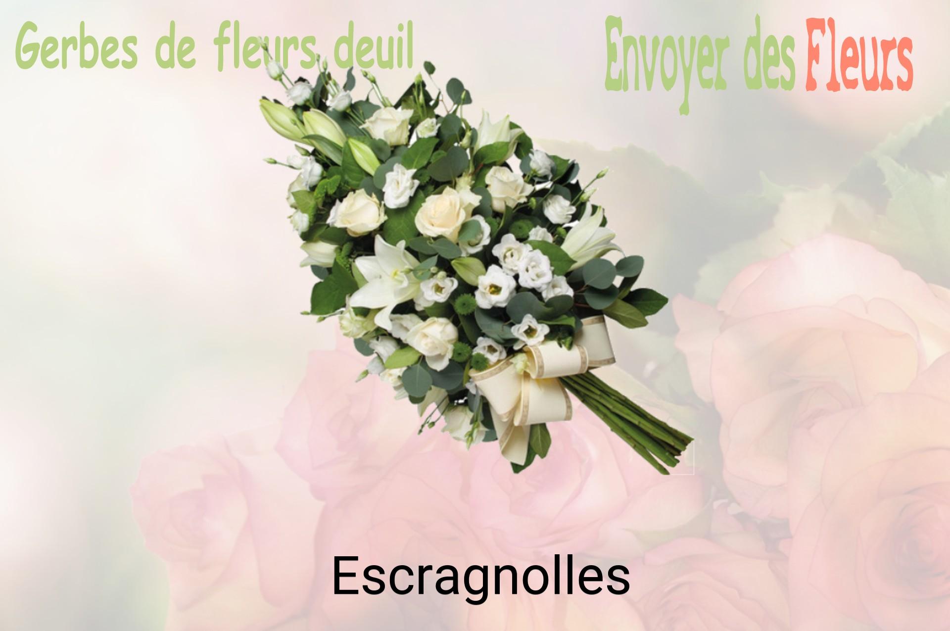 Gerbe de fleurs de deuil livrée à Escragnolles